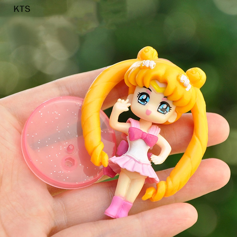 Bộ 4 Đồ trang trí Nhân Vật Hoạt Hình Thủy Thủ Mặt Trăng 3D