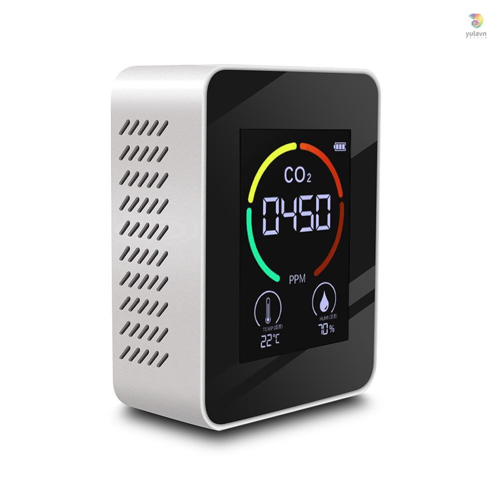 Máy Đo Độ Ẩm Không Khí Carbon Dioxide 3 Trong 1 CO2 Với Màn Hình LCD