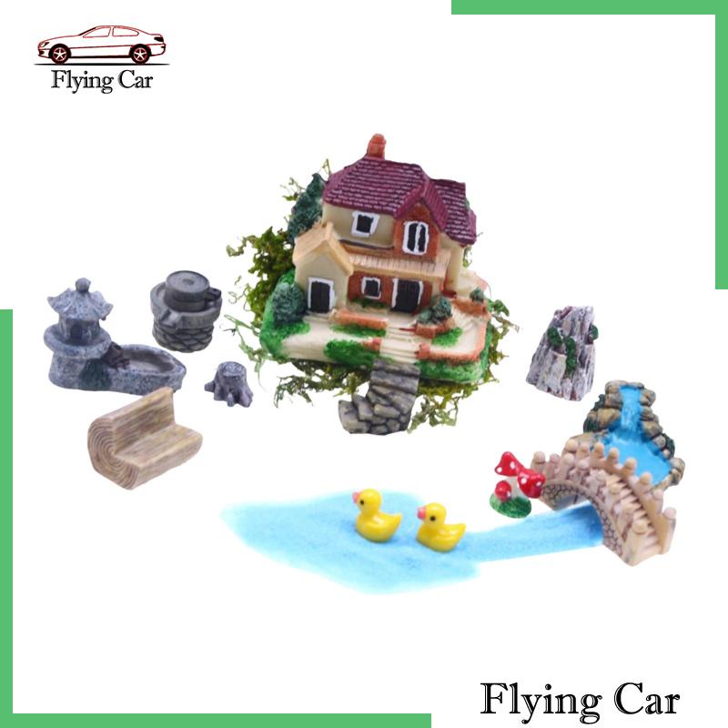 Bộ Mô Hình Villa Tỉ Lệ 1 / 12 Để Bàn Trang Trí DIY