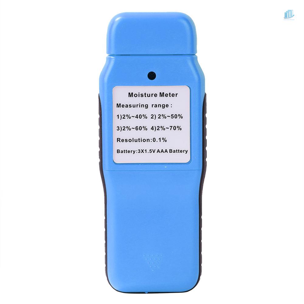 Máy Đo Độ Ẩm Màn Hình LCD Kỹ Thuật Số (s2mwvn) Bằng Gỗ Có Đèn Nền