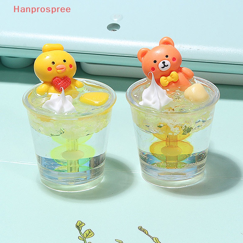 Cốc Nhựa Phát Quang Hình Búp Bê Hoạt Hình Mini Dễ Thương Dùng Làm Móc Khóa / Trang Trí Túi Xách DIY