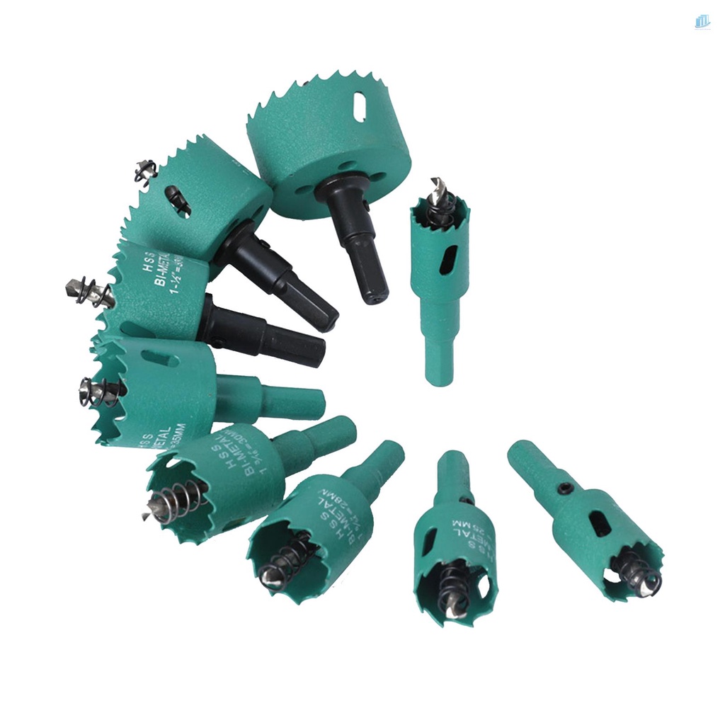 Bộ 9 Mũi Khoan Lỗ 19mm - 51mm Tốc Độ Cao Chuyên Dụng