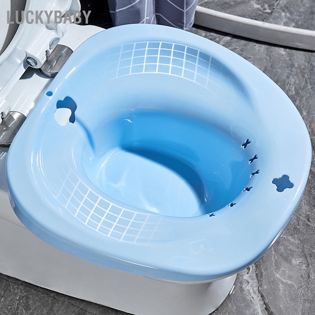 CHẬU XÔNG RỬA KÈM VÒI XỊT CHO PHỤ NỮ & MẸ SAU SINH - Thoát Nước Chống Trượt Vệ Sinh Nữ - LUCKYBABY