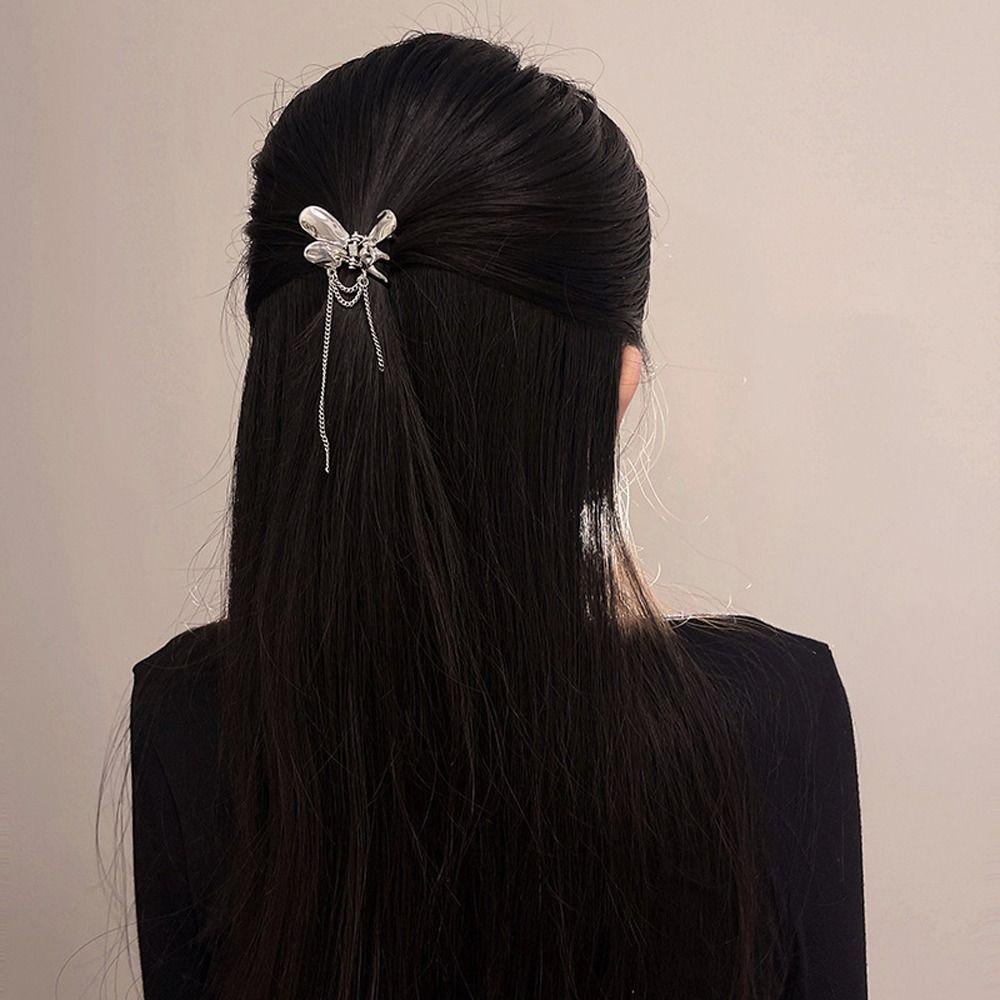 Kẹp Tóc Đuôi Ngựa Hình Bướm Phong Cách Hàn Quốc Thanh Lịch Thời Trang Cho Nữ