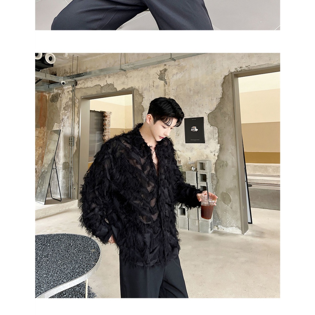 Áo Sơ Mi Tay Dài Phồng Mỏng Nhẹ Thời Trang Mùa Hè 2023 Sang Trọng Cho Nam