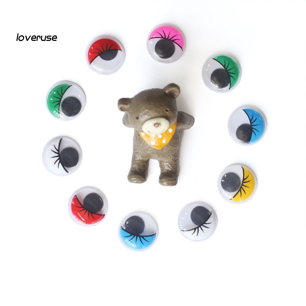 Set 50 Mắt Nhựa Tự Dính Cho Búp Bê