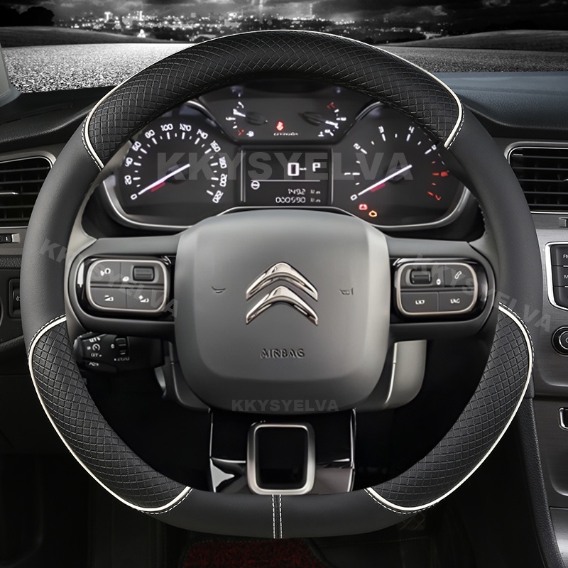 Vỏ Bọc Vô Lăng Loại D Cho Citroen C3 II III 2009-2019 2020 C3 AIRCROSS 2017 2018 2019 2020 2021 Berlingo 3 C4 Picasso 2