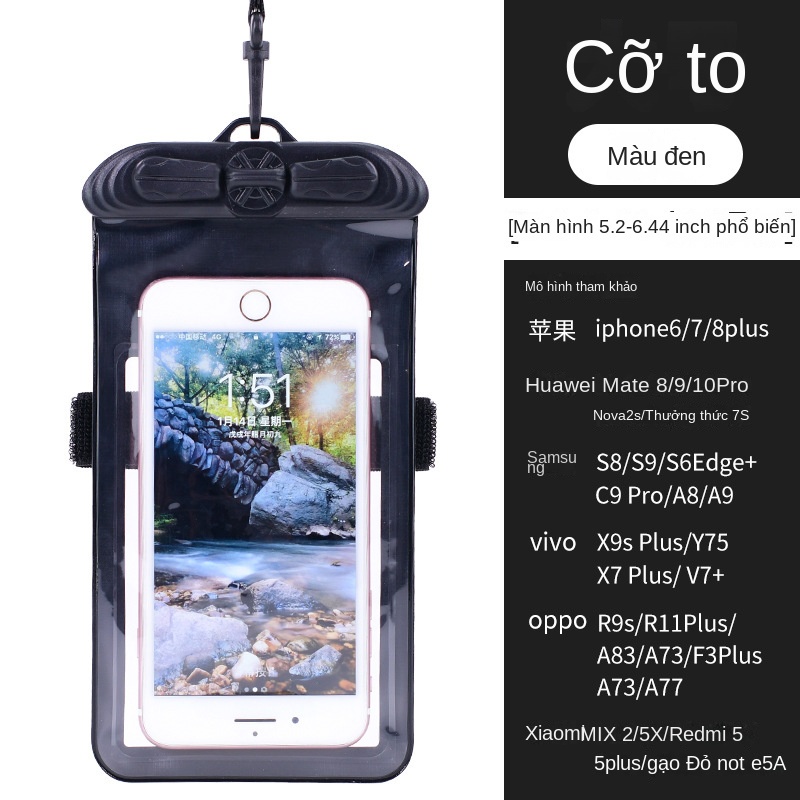 Túi Đựng Điện Thoại Di Động Trong Suốt Chống Thấm Nước Tiện Dụng