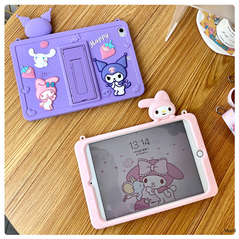 Bao Da Máy Tính Bảng In Hình Kuromi & Melody Thời Trang Cho Ipad 9Th 10.2 2022Ipad 10Th 10.9 Mini 5 Ipad 9.7 Air 4 / 5 Pro 10.5 / 11