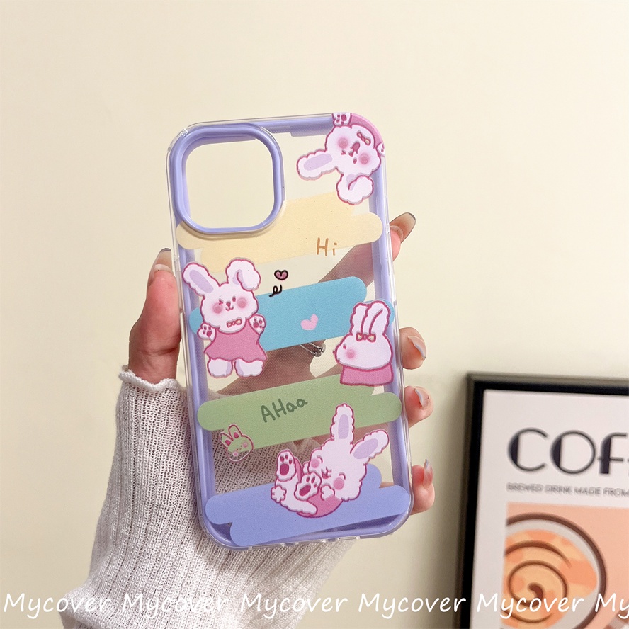 Ốp Điện Thoại Silicon Mềm Hình Gấu / Thỏ Cho iPhone 14 13 12 11 Pro Max X XR Xs Max 6 7 8 Plus