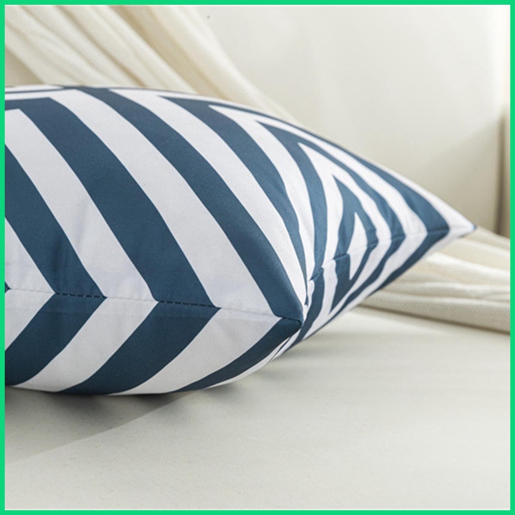 Vỏ Gối Vuông 18x18 in Họa Tiết Hình Học Chống Nước Phong Cách Boho Trang Trí Nhà Cửa