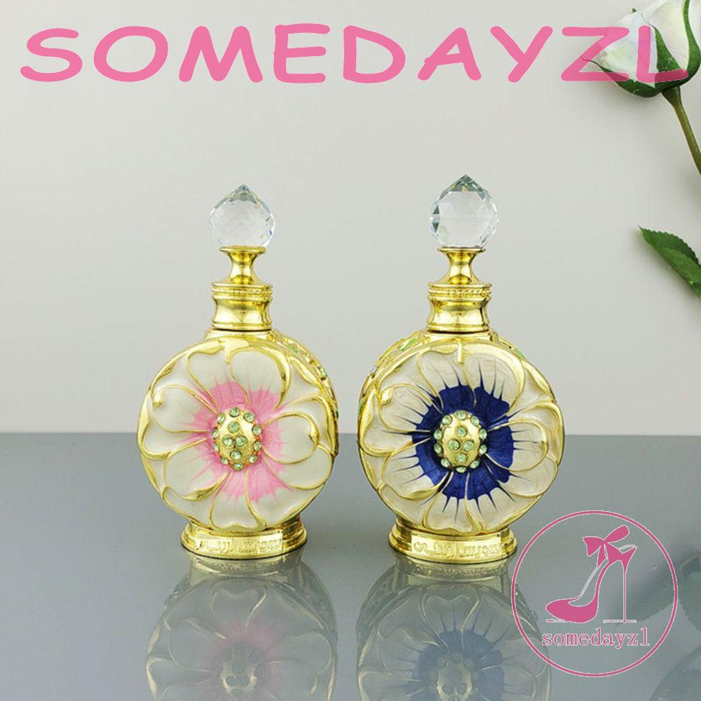 Chai Rỗng Đựng Nước Hoa Bằng Kim Loại Phong Cách Ả Rập Sang Trọng Lãng Mạn