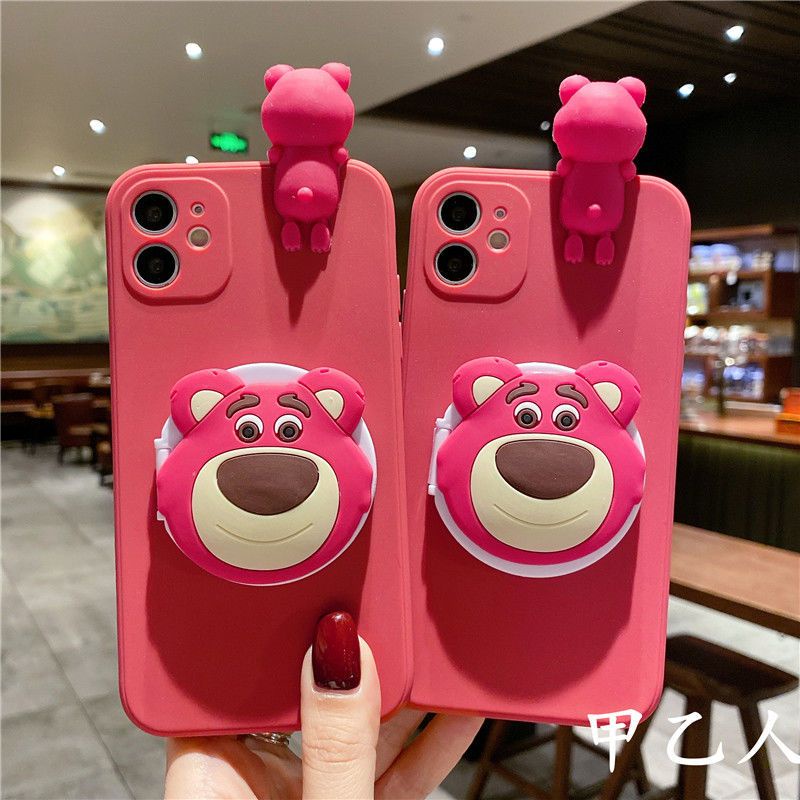 Ốp Điện Thoại Silicone In Hình Gấu Hoạt Hình Cho Apple 13 Pro Max Iphone11 / 12promax XS / XR 7 / 8plus XR 6S