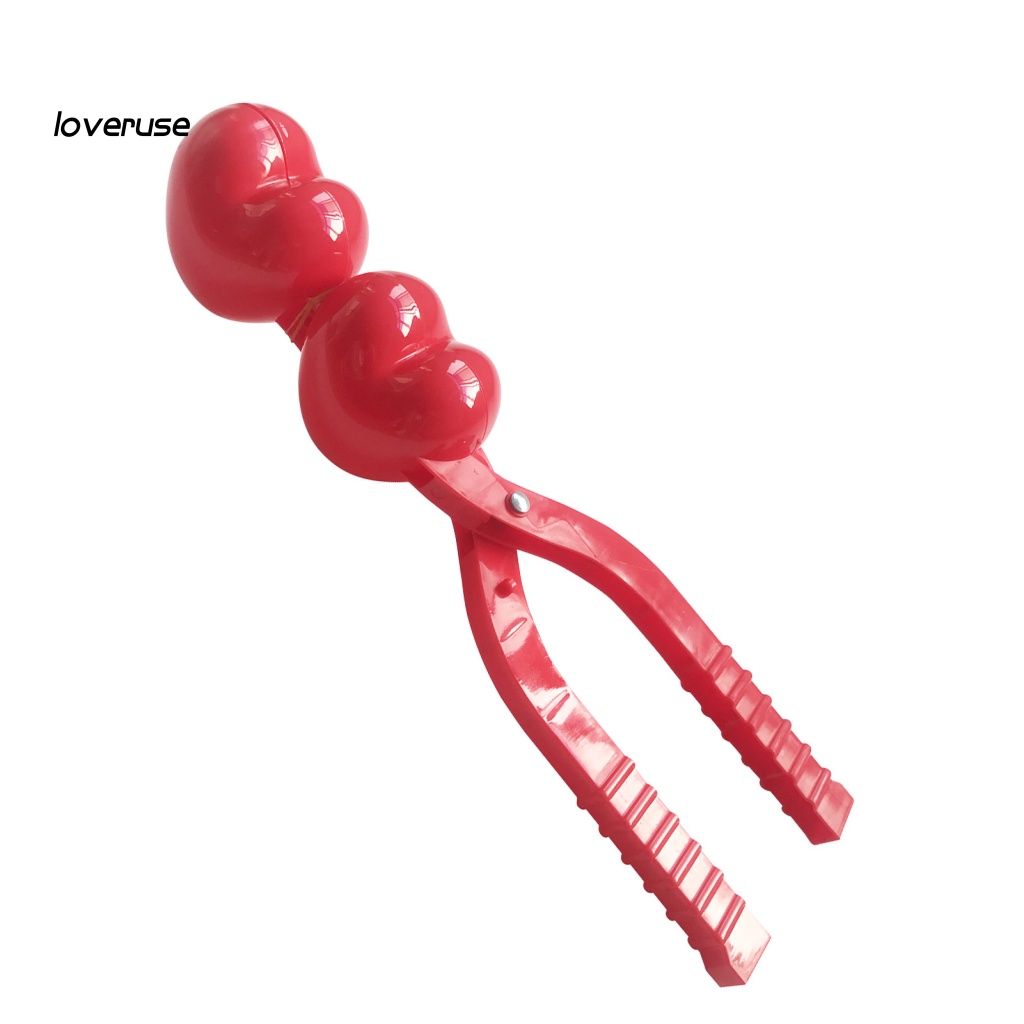 Dụng Cụ Kẹp Bóng Tuyết Bằng Nhựa Hình Trái Tim / LO / Heart Cho Trẻ Em