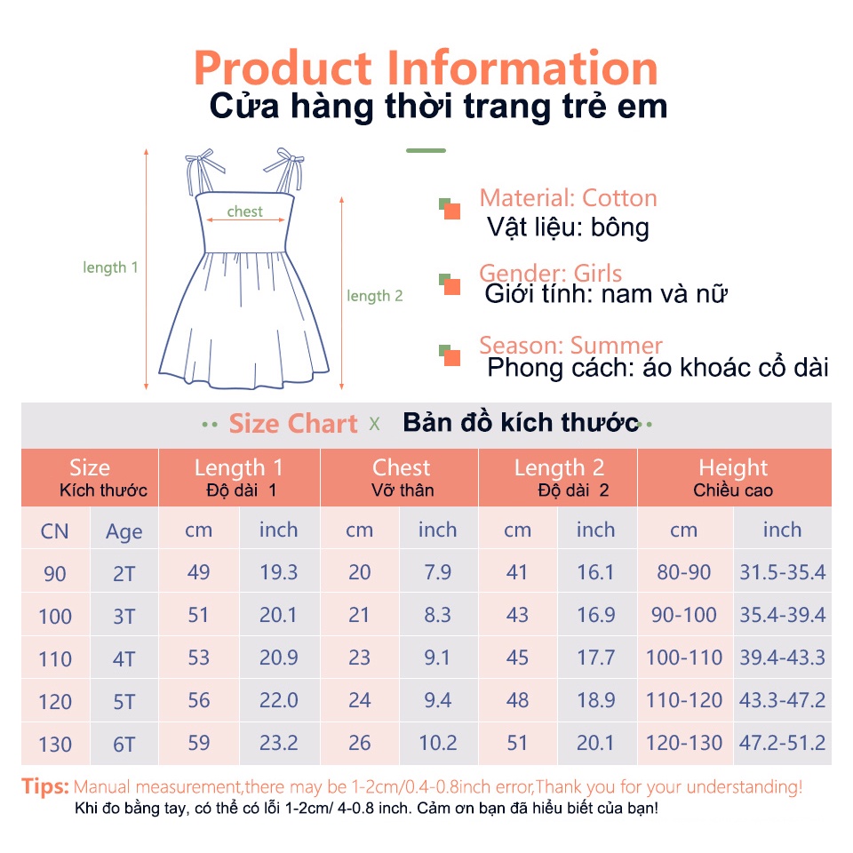 LJMOFA Đầm Công Chúa Hai Dây Sát Nách In Hoa Bằng Vải Cotton Mỏng Thời Trang Mùa Hè Cho Bé Gái 2-6 Tuổi