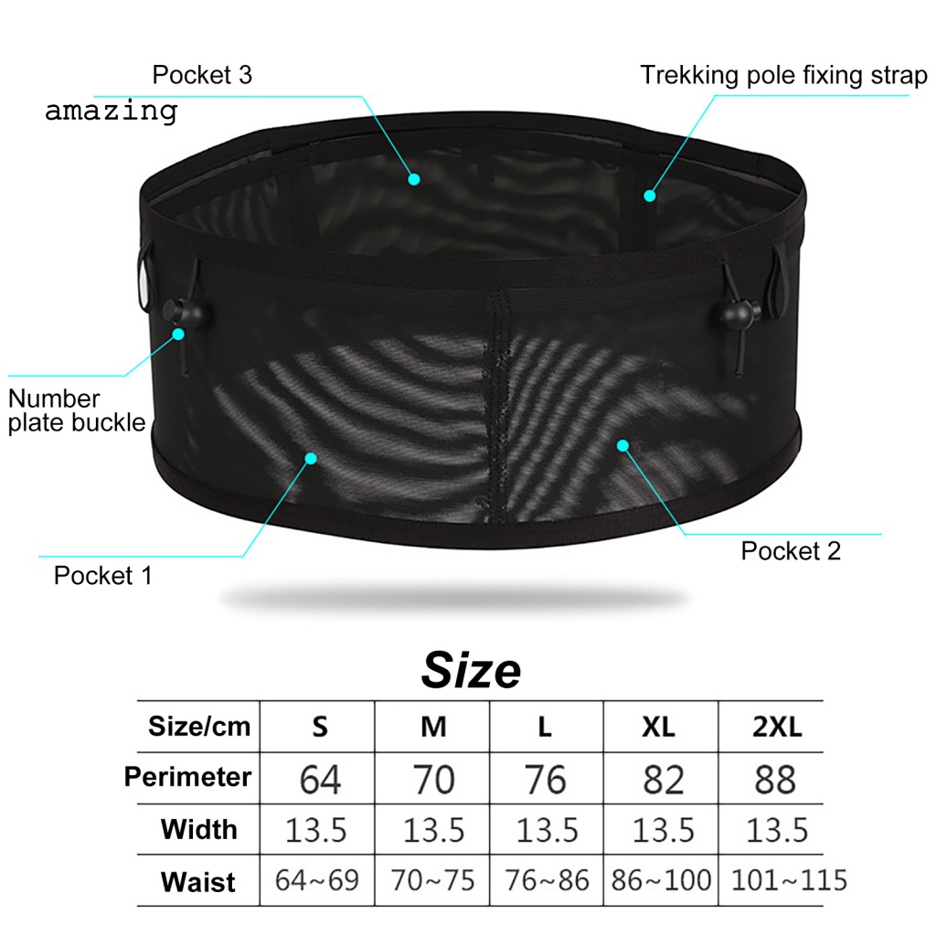 Túi Đeo Hông Unisex Chống Mài Mòn Có Nhiều Túi Tiện Dụng