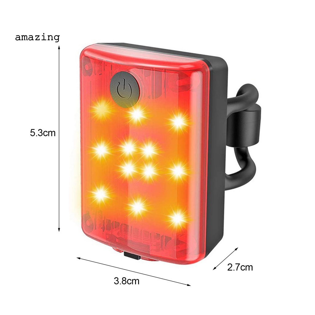 Đèn Gắn Đuôi Xe Đạp Độ Sáng Cao Chống Thấm Nước Sạc Nhanh