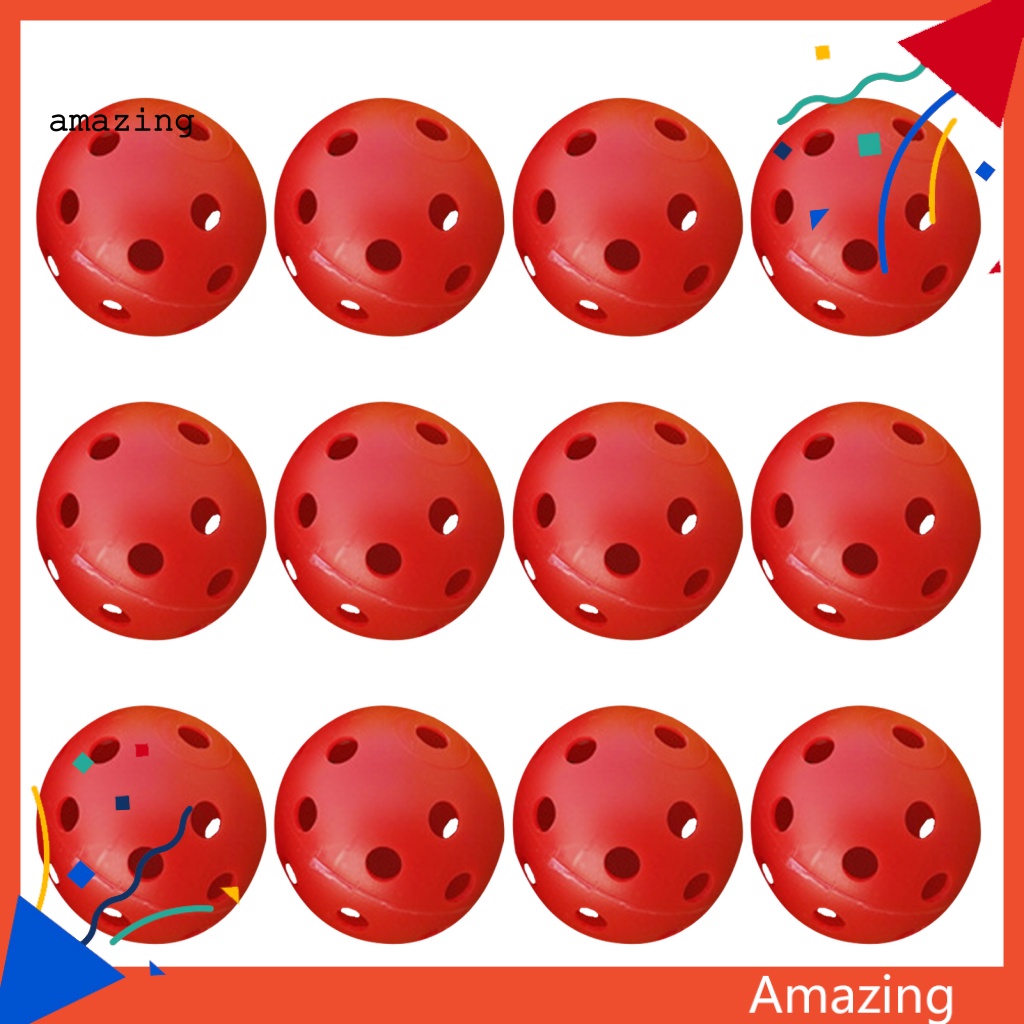 Set 12 Quả Bóng Golf Rỗng Luyện Tập Trong Nhà / Ngoài Trời Dành Cho Nam Và Nữ