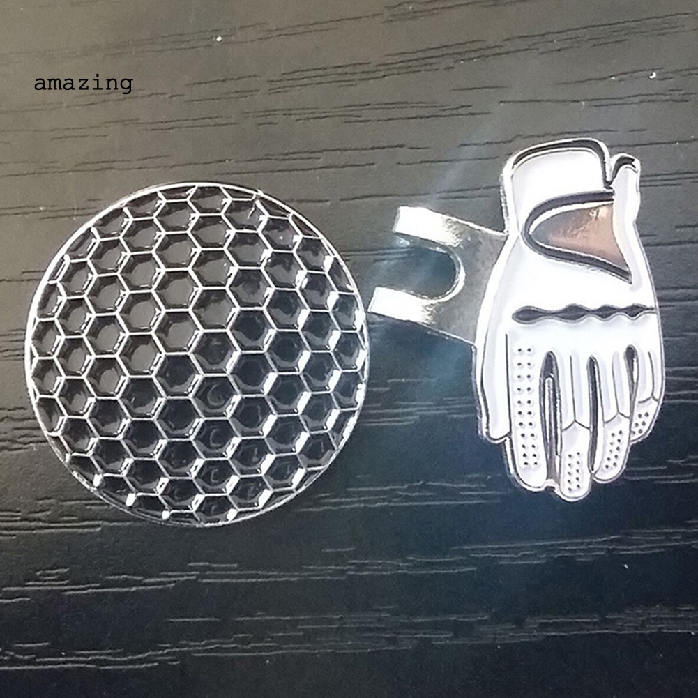 Kẹp Nam Châm Đánh Dấu Bóng Golf Kèm Găng Tay Và Mũ Lưỡi Trai Hỗ Trợ Luyện Tập