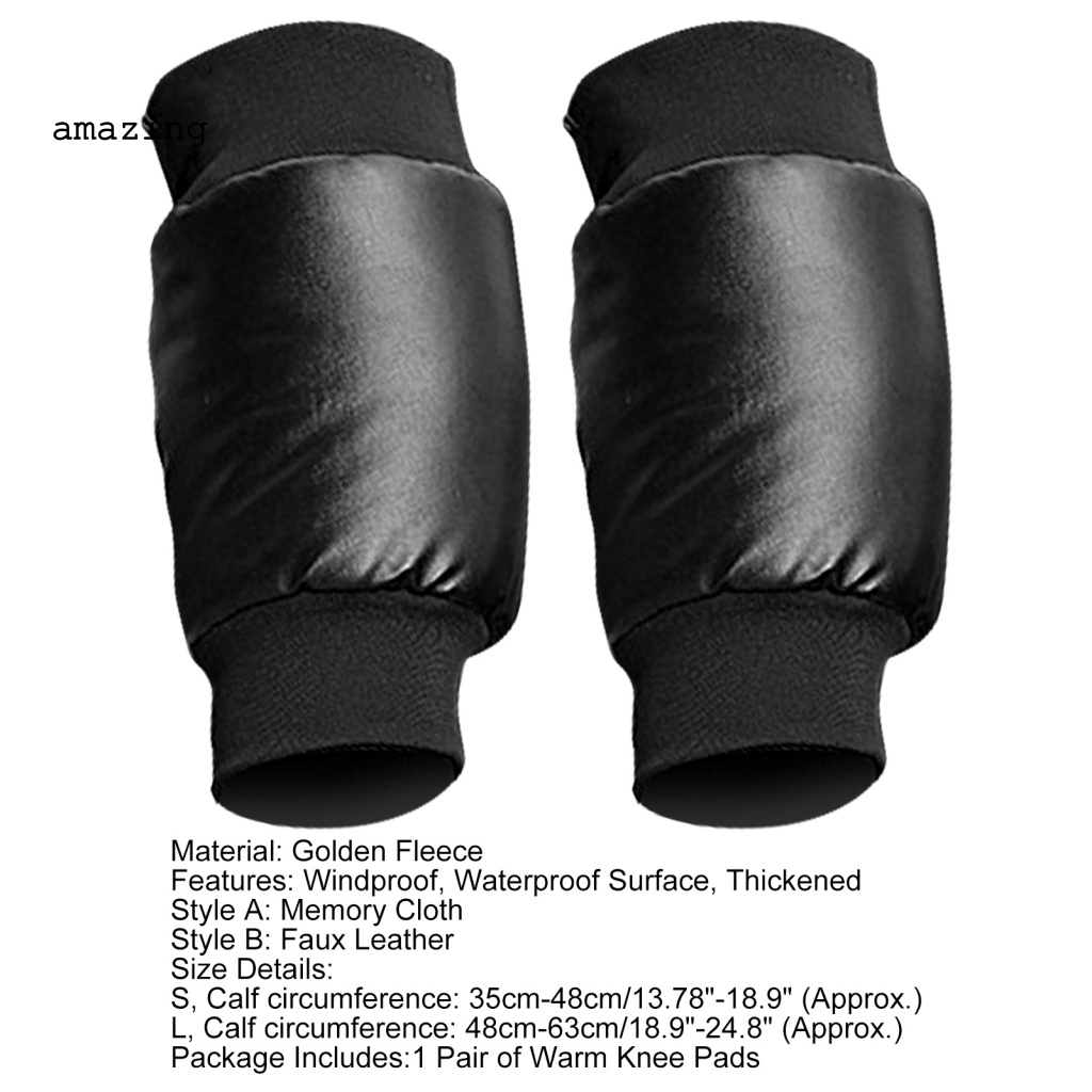 1 Cặp Đệm Bảo Vệ Đầu Gối Chống Trượt Bằng Lông Cừu Màu Vàng Kim Dùng Khi Đạp Xe