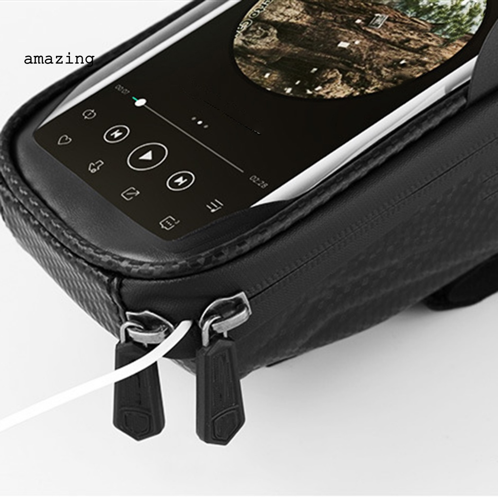 Túi Đựng Điện Thoại Vỏ Cứng Chống Thấm Nước Có Thể Chạm Màn Hình Cảm Ứng Dành Cho Xe Đạp MTB