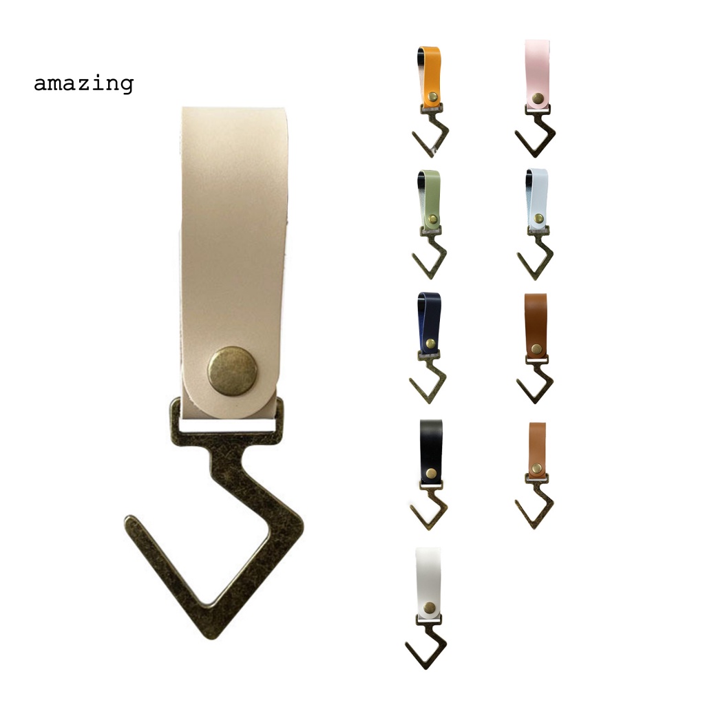 Móc Treo Đồ Bằng Da Giả Chống Rách Tiện Dụng Khi Đi Cắm Trại