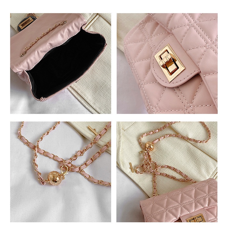 Túi XáchJ ASMIN NOIR Da PU Vân Da Cá Sấu Phối Dây Xích Nhỏ Nhắn Thời Trang Dành Cho Nữ