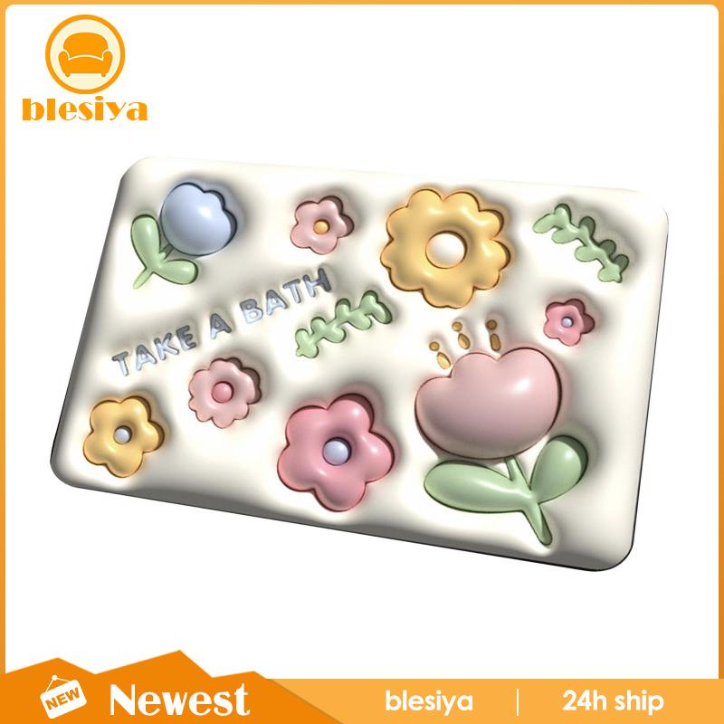 Thảm lót cửa chùi chân Mềm Mại Chống Trượt In Họa Tiết Hoa 3D Dành Cho Phòng Tắm / Nhà Bếp