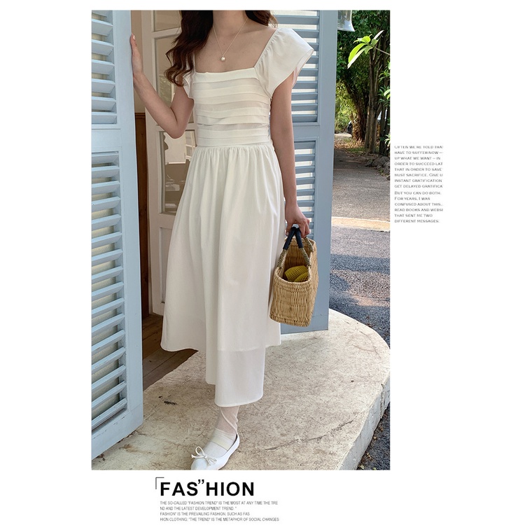 SUXI Đầm Dáng Chữ A Không Tay Màu Trơn Thời Trang Mùa Hè Dành Cho Nữ