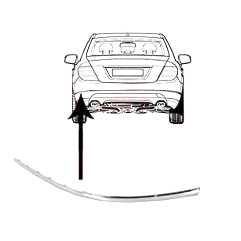Khung Trang Trí Cản Sau Bằng Crom Cho mercedes c207 e200 e220 e250 e350 a2078852221 Túi Xách Đeo Vai Kiểu Dáng Đơn Giản Xinh Xắn