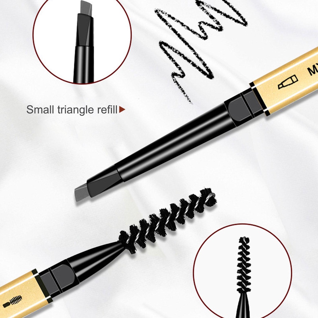 Bút Kẻ Lông Mày Hai Đầu Lâu Trôi Chống Thấm Nước 5 Màu Tùy Chọn A8L0