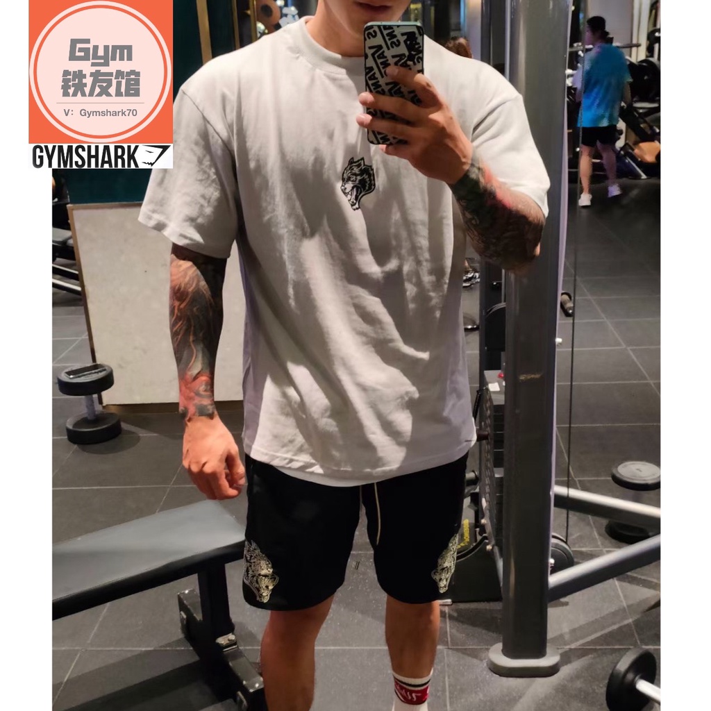 Áo Thun Cotton Ngắn Tay In Hình Đầu Sói Đôi DARCSPORT Ronnie Mỹ Cho Nam Nữ