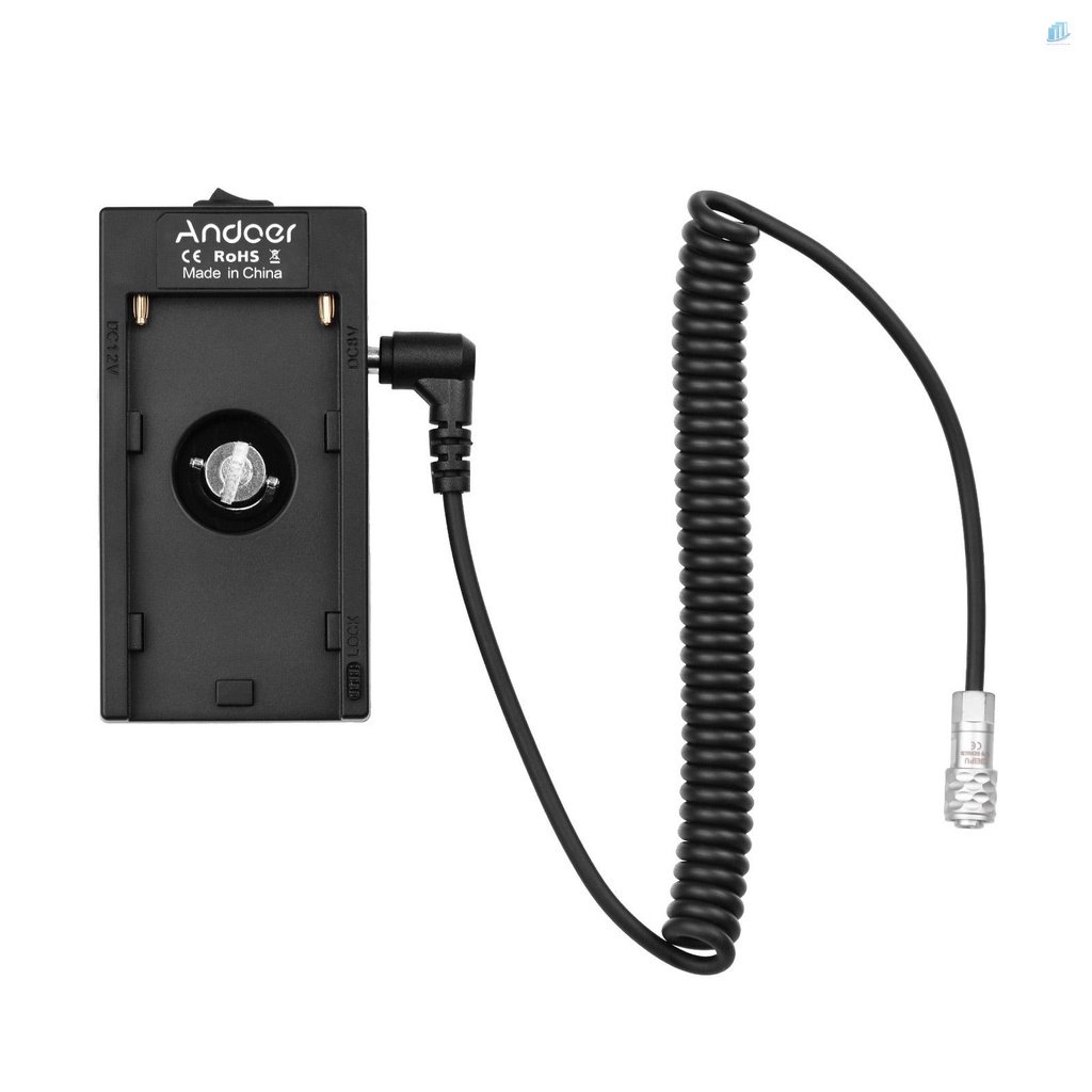 Bộ Chuyển Đổi Giá Đỡ Pin + Cáp Nguồn BMPCC 4K / 6Ks Cho smartwatchinone Andoer NP-F970 F750