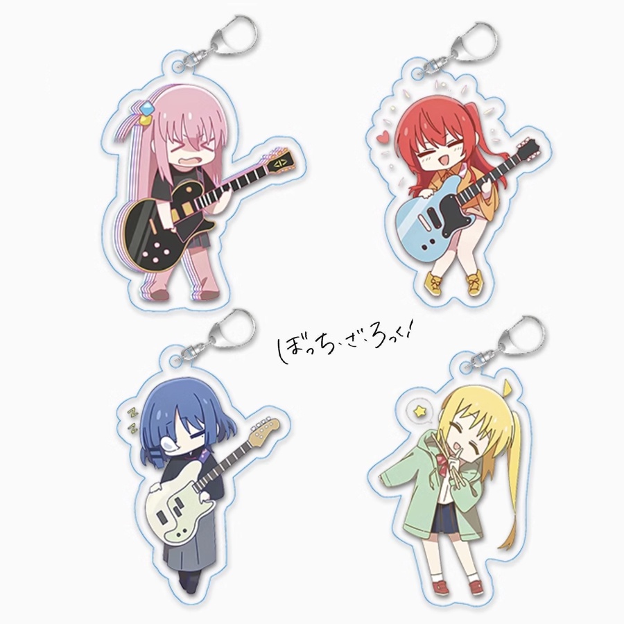Y&P| Chìa Khóa Bocchi The Rock! Nhật Bản Anime Rõ Ràng Name Mặt Dây Chuyền Móc Khóa
