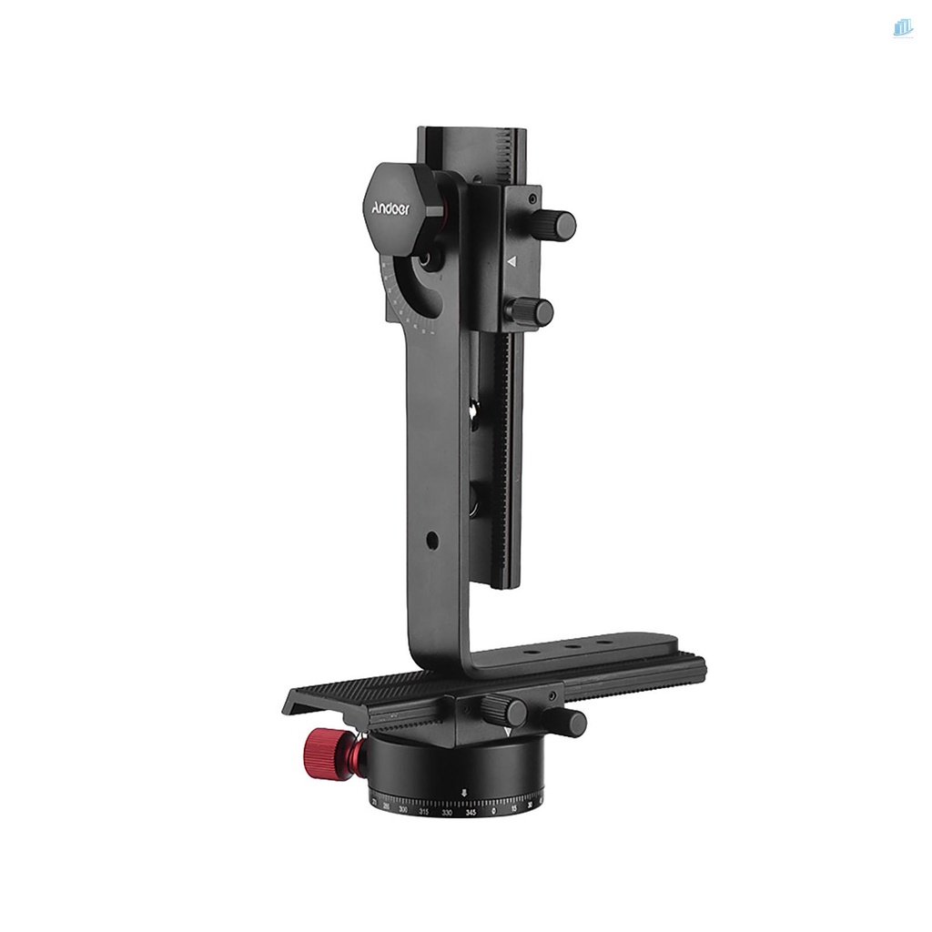 Đầu Đồng Hồ Thông Minh Andoer Andoer 720 Độ Bao Gồm 360 Độ° Bộ Thanh Trượt Chỉ Số Toàn Cảnh + Thanh Trượt 2 Chiều + Giá Đỡ Chữ L Cho Máy Ảnh DSLR ILDC Phụ Kiện Tải Trọng 3kg 3kg Chất Lượng Cao