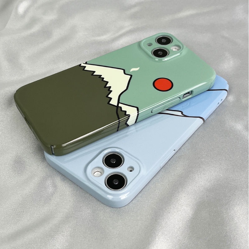 Ốp Điện Thoại Cứng In Hình Núi Tuyết Cho iPhone1214pro7 / xr xs8 / 11 13