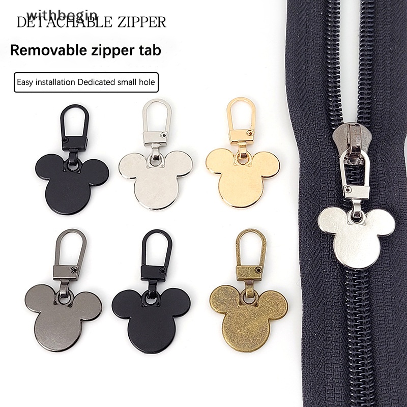 Bộ 5 Dây Khóa Kéo Họa Tiết Hoạt Hình Có Thể Tháo Rời Đa Năng Tiện Dụng