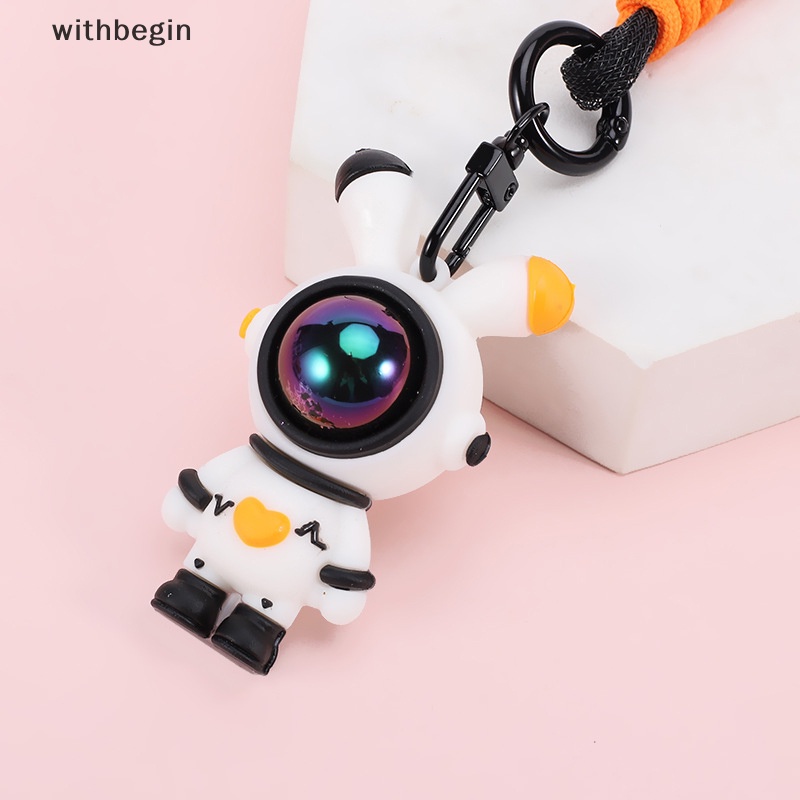 1 Móc Khóa Hình Phi Hành Gia Và Thỏ Bunny Dễ Thương