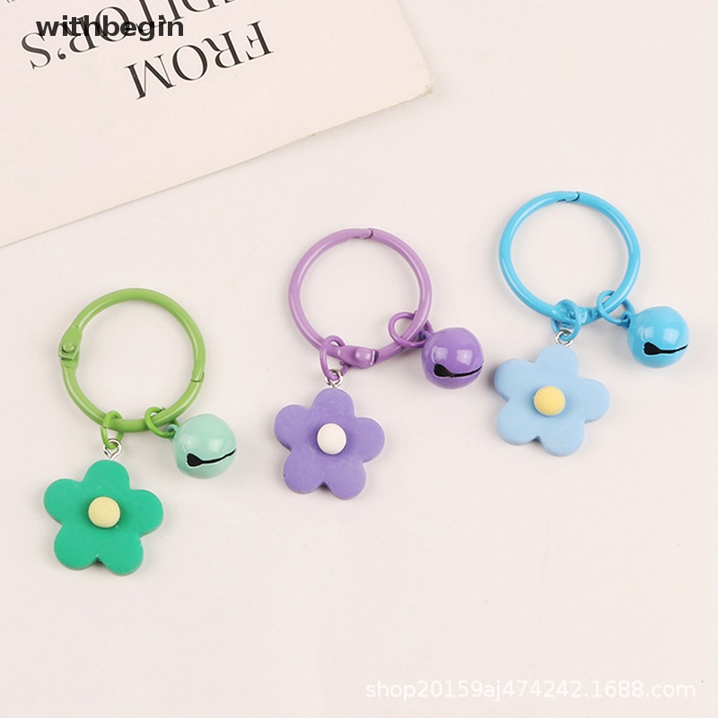 1 Móc Khóa Resin Thủ Công Hình Hoa Nhiều Màu Dễ Thương