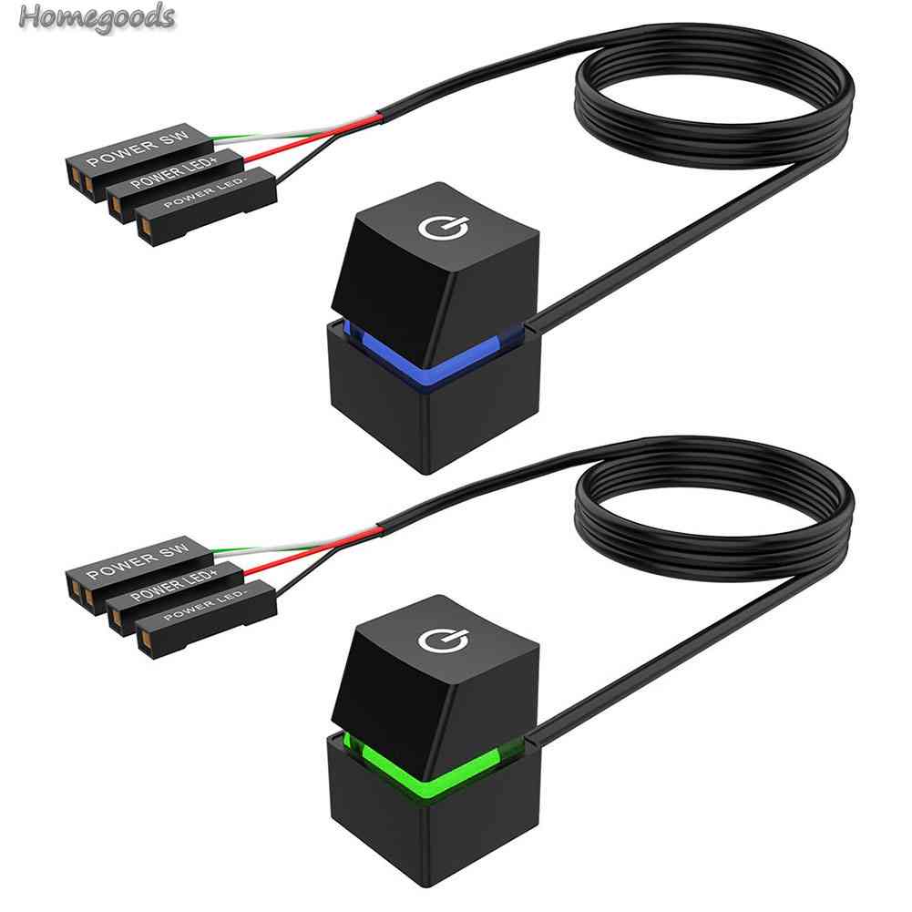 Dây Công Tắc Nguồn Mở Rộng 2m Nối Dài 2m Có Nút Bật / Tắt Cho Bo Mạch Chủ Máy Tính Để Bàn Mới Năm 2023