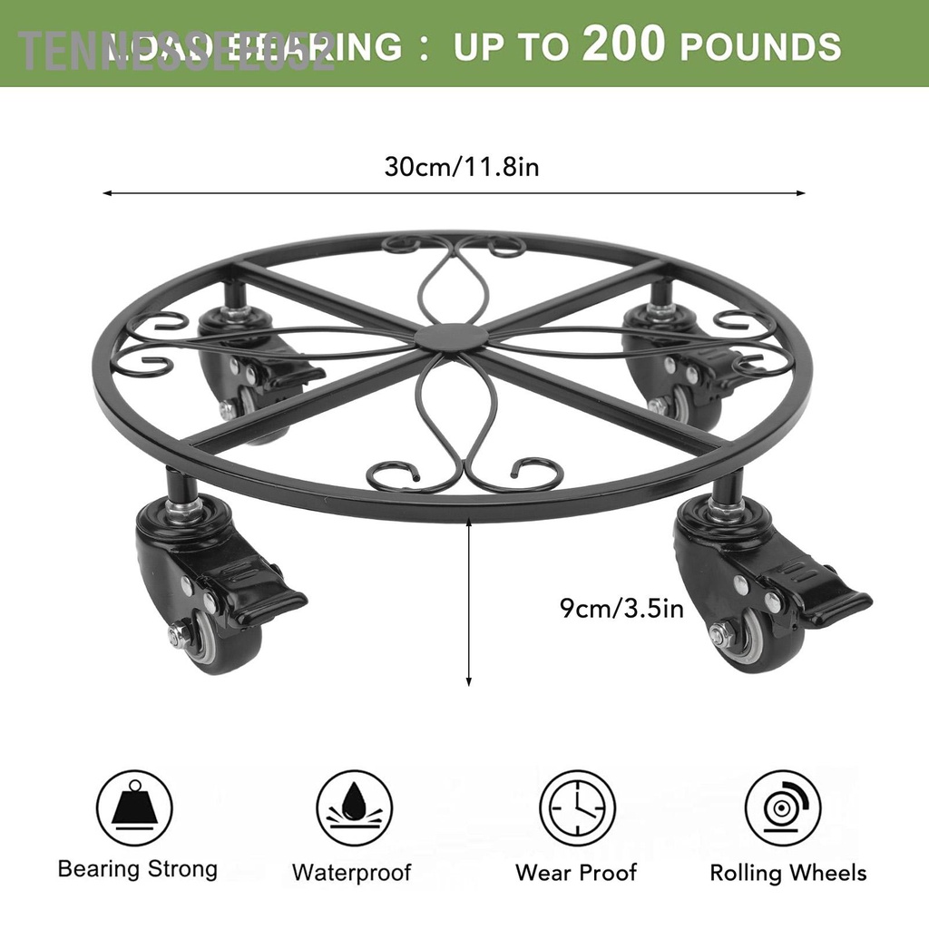 Tennessee052 Giá đỡ cây có thể tháo rời trồng trong chậu hạng nặng bánh xe cho ngoài trời nhà