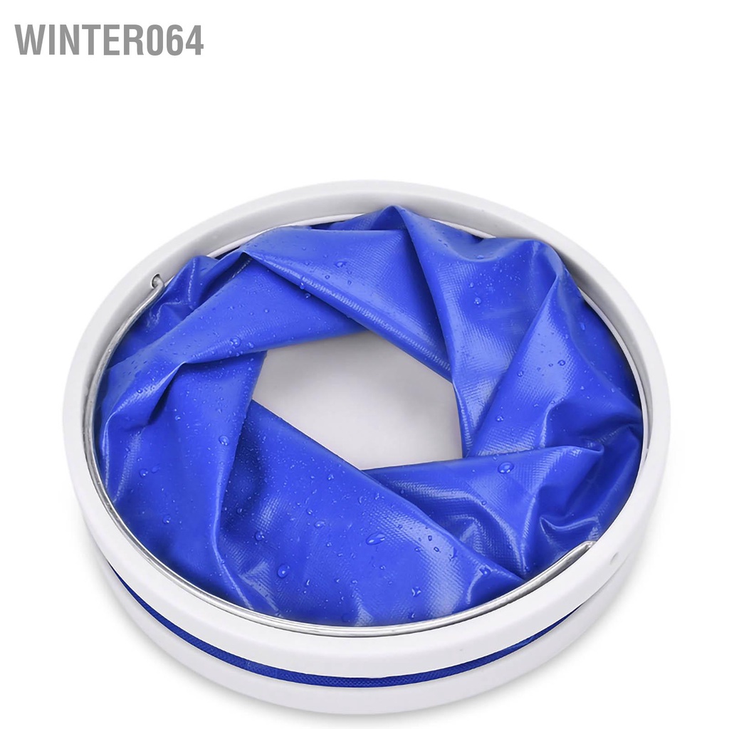 Winter064 Xô Nước Có Thể Gập Lại Vải Oxford Hộp Đựng Gấp Gọn Đa Năng 9L Để Vệ Sinh Xe Cắm Trại Câu Cá