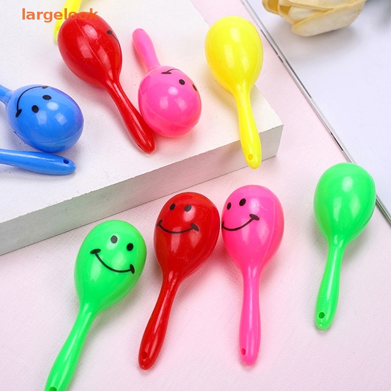 Bộ 5 Bóng Lục Lạc Hình Mặt Cười Hoạt Hình Nhiều Màu Sắc Vui Nhộn Cho Bé