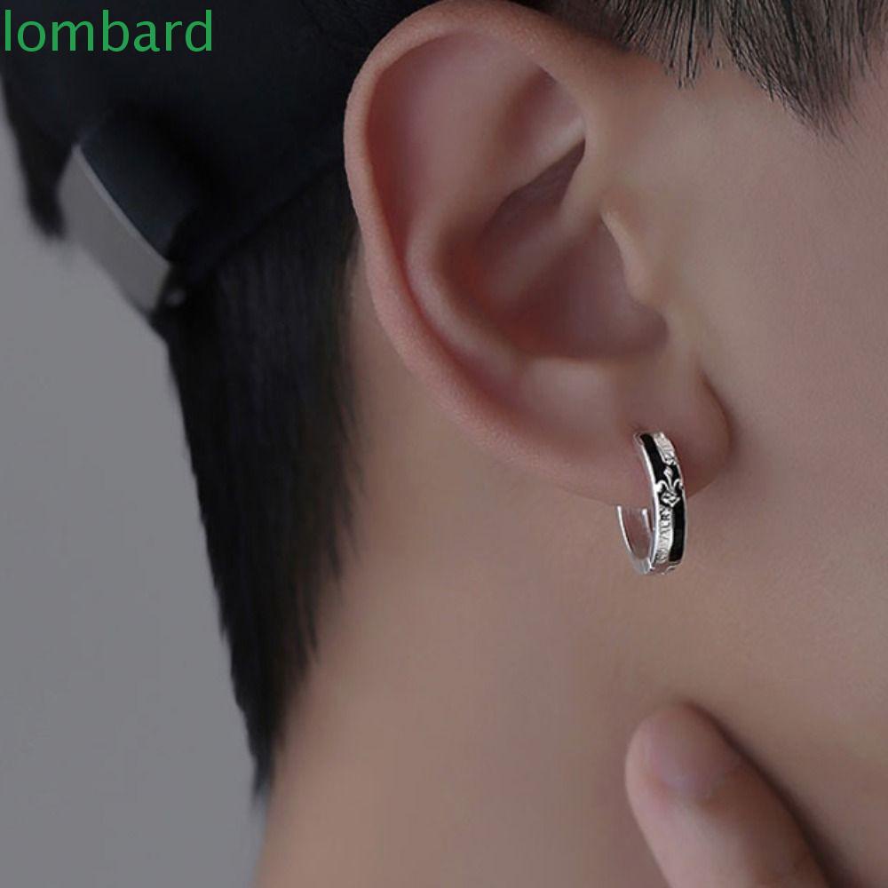 Bông Tai Hình Kỵ Sĩ LOMBARD Knight Cá Tính|Khuyên Tai Hình Thánh Giá Phong Cách Hiphop Thời Trang Hàn Quốc