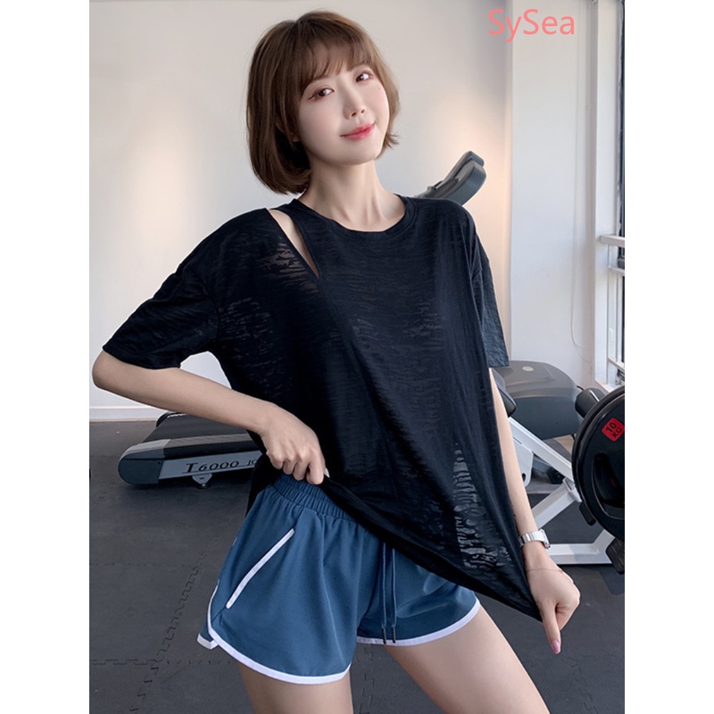 Áo Thun Thể Thao Tay Ngắn Dáng Rộng Plus Size Cho Nữ