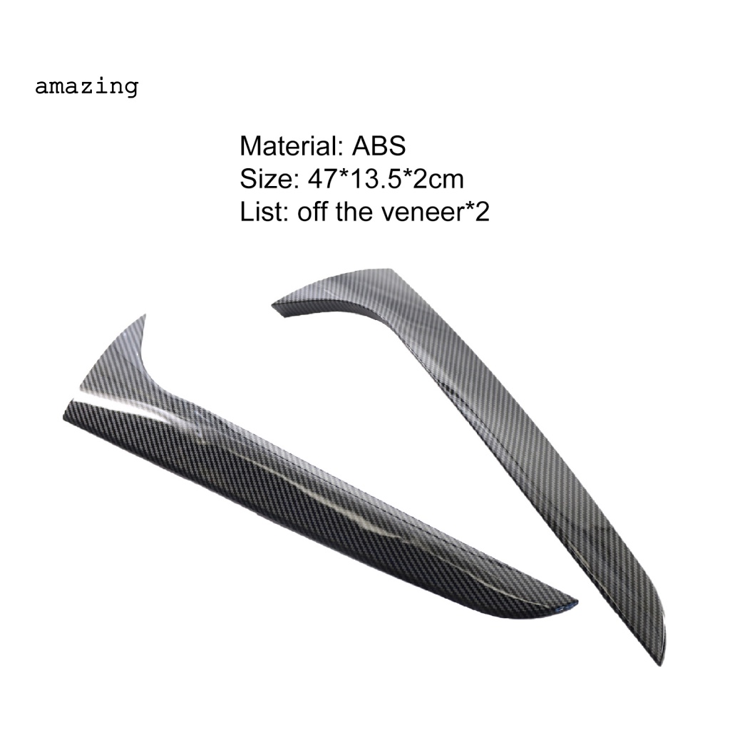 1 Cặp Vỏ Bọc Viền Cửa Sổ Xe Hơi Bằng ABS Họa Tiết Sợi Carbon Dễ Lắp Đặt Cho Audi A4 B8 Allroad Avant 2009-2016