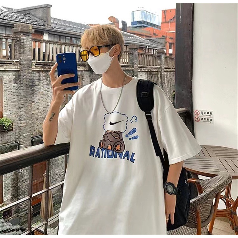 Áo Thun Tay Ngắn n 88-Classic Họa Tiết Gấu Hoạt Hình Thời Trang Cho Nam Và Nữ