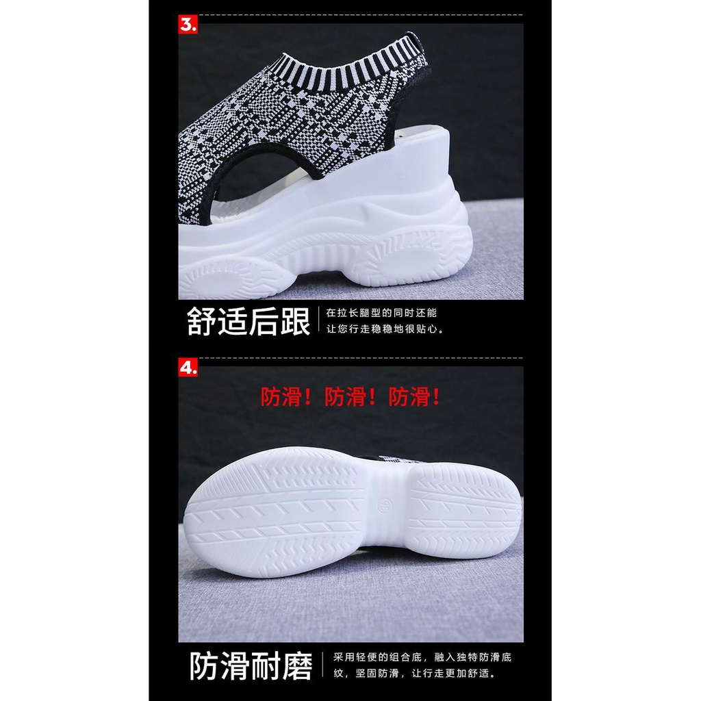 Giày Sandal Cao Gót Sandal Đế Dày Hai Lớp Phong Cách Mới Mùa Hè 2023 Cho Nữ