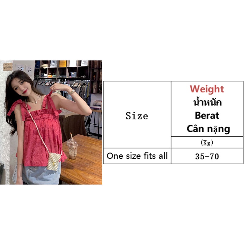 Áo Tank Top Sát Nách Màu Trơn Cổ Thắt Nơ Dáng Suông Thời Trang 2023