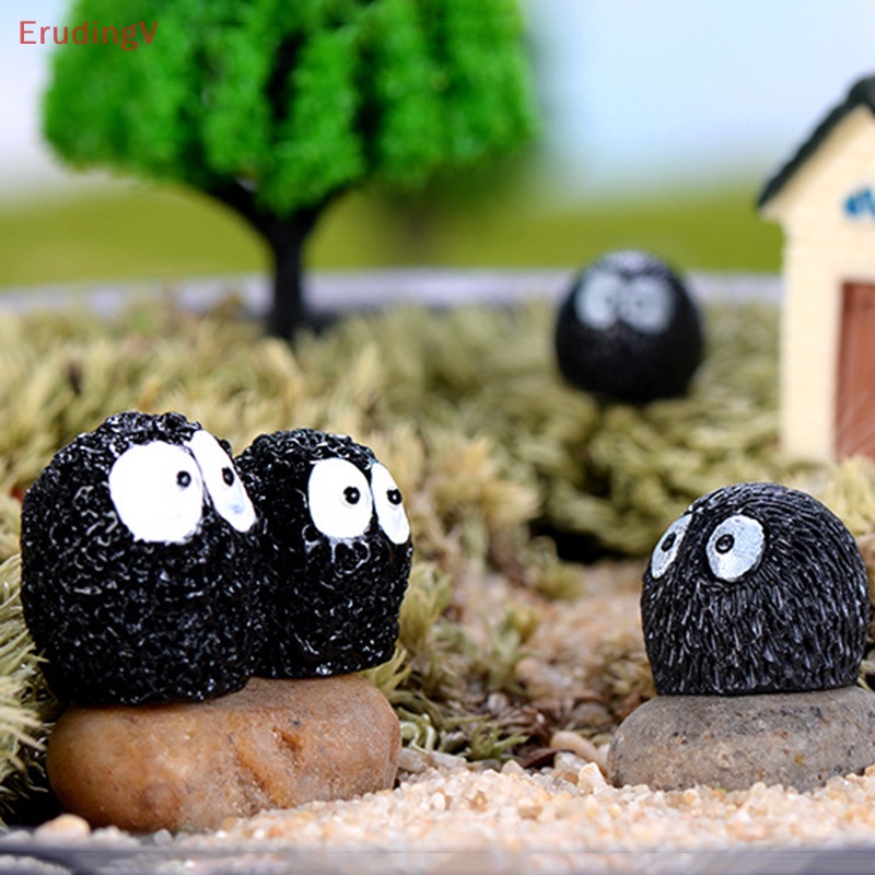 Set 10 Quả Bù Nhìn Màu Đen Dùng Trang Trí Phong Cảnh DIY